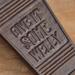 Dunelm Cast Iron Outdoor Welly Boot Jack -Garden Decoration Craft 1000135522 alt02