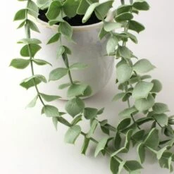 Dunelm Artificial Trailing Eucalyptus Green In Reactive Pot -Garden Decoration Craft 1000167641 alt01