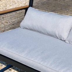 Elements 4 Seater Black Rope Conversation Set -Garden Decoration Craft 1000183772 alt05