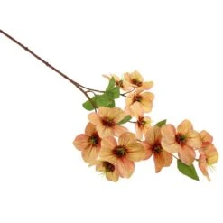 Dunelm Peach Real Touch Hellebore 3 Pack -Garden Decoration Craft 1000184172 alt02