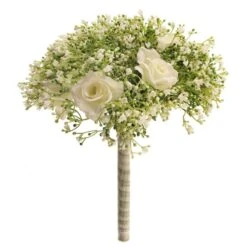 Dunelm Bundle Of 6 Rose And Gypsophila Bouquet 32cm -Garden Decoration Craft 1000184192 alt02
