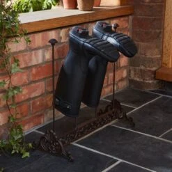 Dunelm Cast Iron Outdoor Welly Boot Holder