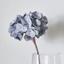 Dunelm Diamond Velvet Hydrangea Grey 77cm