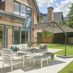 Garden Must Haves 2.5m Royce Carbon Junior Cantilever Parasol
