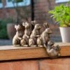 Dunelm 5 Bronze Rabbit Garden Ornament