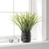 Dunelm Artificial Grass In Ceramic Pot