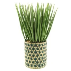 Dunelm Sword Grass In Ceramic Pot 38cm 5 Dunelm Sword Grass In Ceramic Pot 38cm -Garden Decoration Craft 30724518 alt02