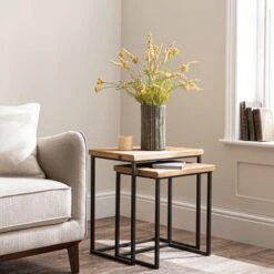 Dunelm Artificial Yellow Astilbe Basket