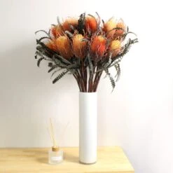 Dunelm Banksia Orange Spray -Garden Decoration Craft 30730262 alt04