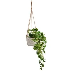 Dunelm Hanging Plant Geo Pot 30cm -Garden Decoration Craft 30732435 alt04