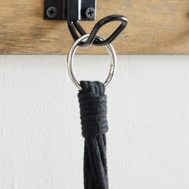 Dunelm Black Hanging Ceramic Pot With Macrame 4 Dunelm Black Hanging Ceramic Pot With Macrame - Image 4