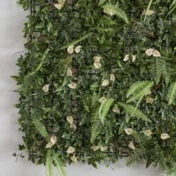 Dunelm Pack Of 6 Artificial Lily And Mixed Foliage Wall Panels -Garden Decoration Craft 30738602 alt03