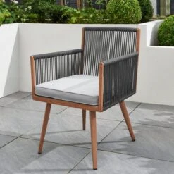 Elements Rope 4 Seater Dining Set -Garden Decoration Craft 30746641 alt04