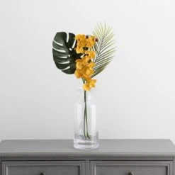 Dunelm Phalaenopsis And Palm Letterbox Bouquet 8 Dunelm Phalaenopsis And Palm Letterbox Bouquet -Garden Decoration Craft 30748809 alt02
