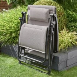 Dunelm Amsterdam Grey Lounger -Garden Decoration Craft 30749650 alt02