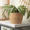 Dunelm Woven Plant Pot Natural Medium