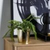 Dunelm Ceramic Plant Pot Luxe Gold Small