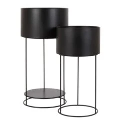 Dunelm Set Of 2 Large Metal Plant Stands -Garden Decoration Craft 30752237 alt02