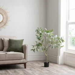 Dunelm Artificial Green Seeding Gum Tree 120cm