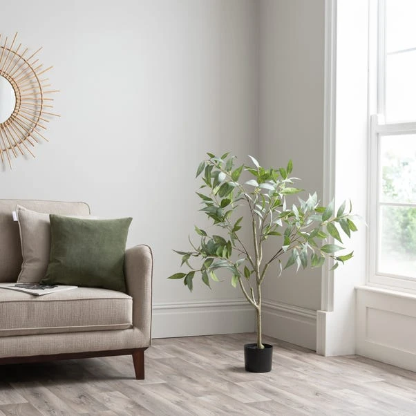 Dunelm Artificial Green Seeding Gum Tree 120cm 1 Dunelm Artificial Green Seeding Gum Tree 120cm