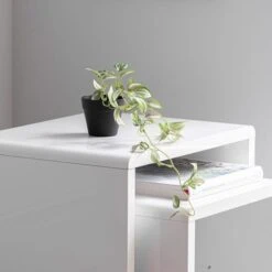 Dunelm Artificial Trailing Tradescantia In Black Pot 45cm