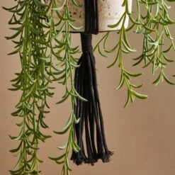 Dunelm Macrame Black Plant Hanger -Garden Decoration Craft 30753308 alt02