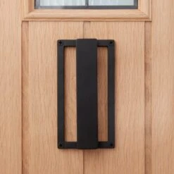 Dunelm Modern Industrial Matte Black Door Knocker