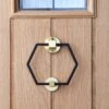 Dunelm Hexagon Matte Black Door Knocker