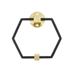 Dunelm Hexagon Matte Black Door Knocker 5 Dunelm Hexagon Matte Black Door Knocker -Garden Decoration Craft 30756553 alt02