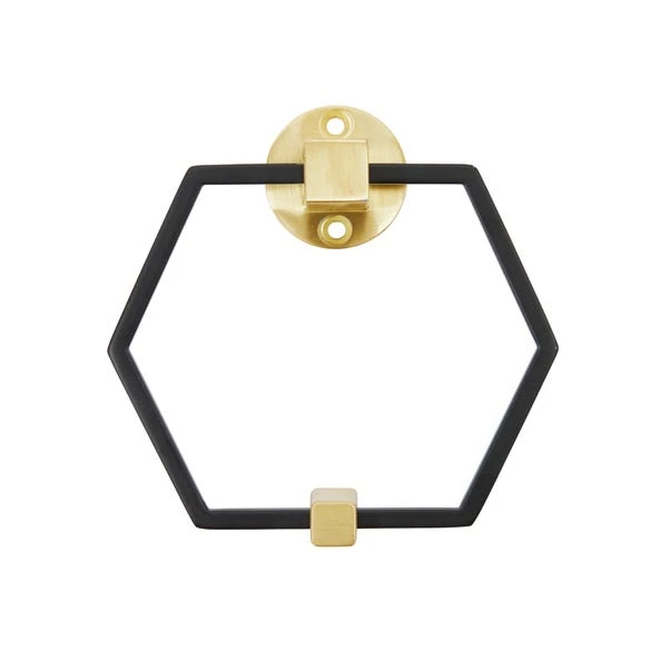 Dunelm Hexagon Matte Black Door Knocker 3 Dunelm Hexagon Matte Black Door Knocker - Image 3
