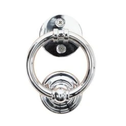 Dunelm Traditional Chrome Door Knocker -Garden Decoration Craft 30756559 alt02