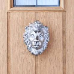 Dunelm Lion Silver Door Knocker