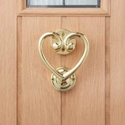 Dunelm Heart Gold Door Knocker