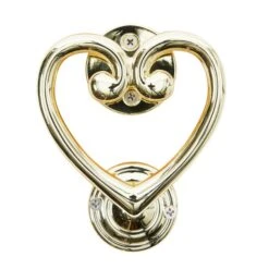 Dunelm Heart Gold Door Knocker -Garden Decoration Craft 30756567 alt02