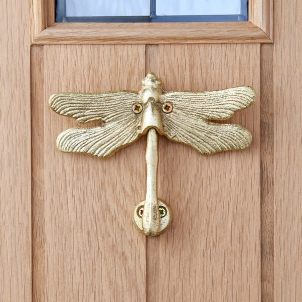Dunelm Dragonfly Gold Door Knocker 1 Dunelm Dragonfly Gold Door Knocker