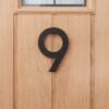 Dunelm Modern Industrial Black Door Number