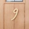Dunelm Decorative Brushed Gold Door Number