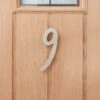 Dunelm Decorative Brushed Chrome Door Number