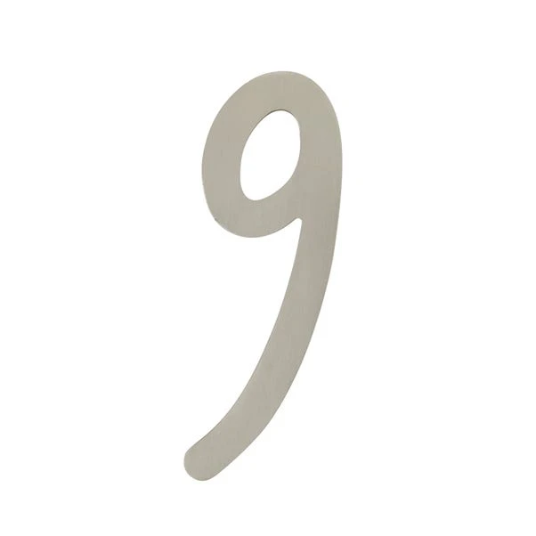 Dunelm Decorative Brushed Chrome Door Number 2 Dunelm Decorative Brushed Chrome Door Number - Image 2
