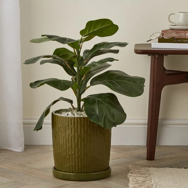 Elements Sculpted Green Footed Planter 1 Elements Sculpted Green Footed Planter