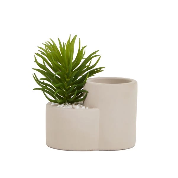Dunelm Concrete Planter And Pen Pot 2 Dunelm Concrete Planter And Pen Pot - Image 2