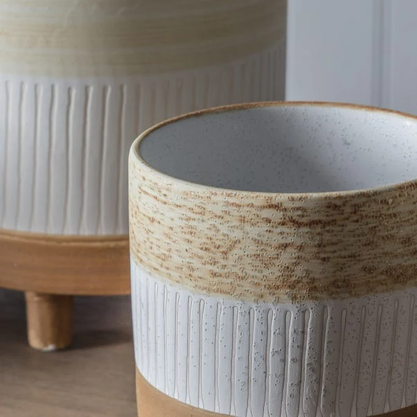 Cedar & Sage Eastling Pot White Natural Small 3 Cedar & Sage Eastling Pot White Natural Small - Image 3