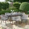 Dunelm Crescent 6 Seater Dining Set