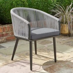 Dunelm Crescent 6 Seater Dining Set -Garden Decoration Craft 30788620 alt02