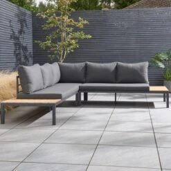 Elements 5 Seater Aluminium Corner Sofa Set 7 Elements 5 Seater Aluminium Corner Sofa Set -Garden Decoration Craft 30788767 alt02