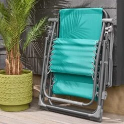 Dunelm Helsinki Lounger Teal Twin Pack -Garden Decoration Craft 30788997 alt02