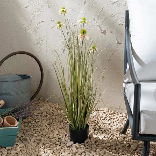 Dunelm Daisy And Grass In Pot 80cm 1 Dunelm Daisy And Grass In Pot 80cm