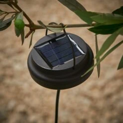 Churchgate Grey Polyrattan Pendant Light Lamp Shade Solar D15cm -Garden Decoration Craft 30792766 alt04