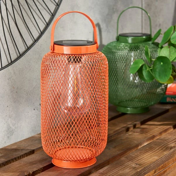 Elements Mesh Solar Lantern Tigerlily 1 Elements Mesh Solar Lantern Tigerlily