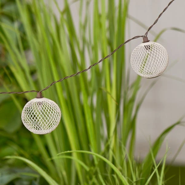 Elements Mesh Solar String Lights Ivory 2 Elements Mesh Solar String Lights Ivory - Image 2